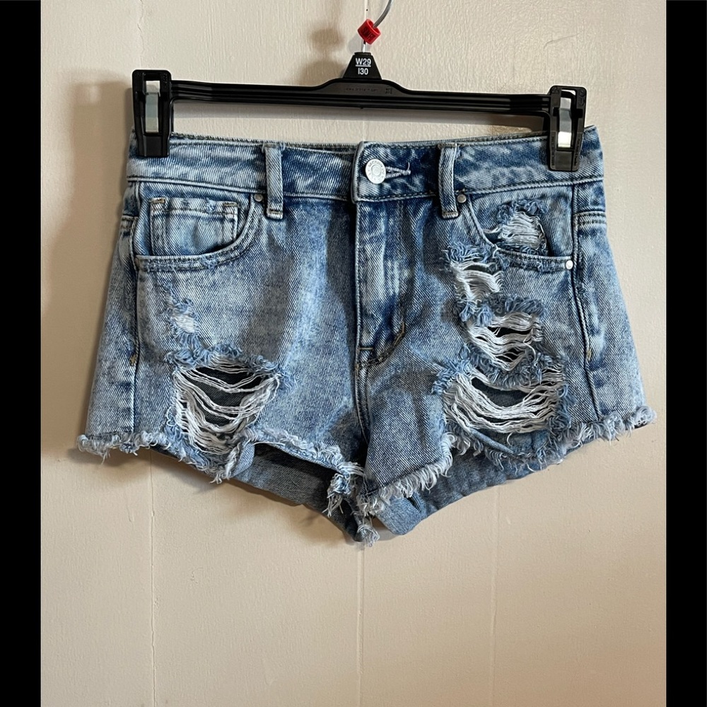 Pacsun Los Angeles High Rise Festival Shorts, women’s size 22, Distressed